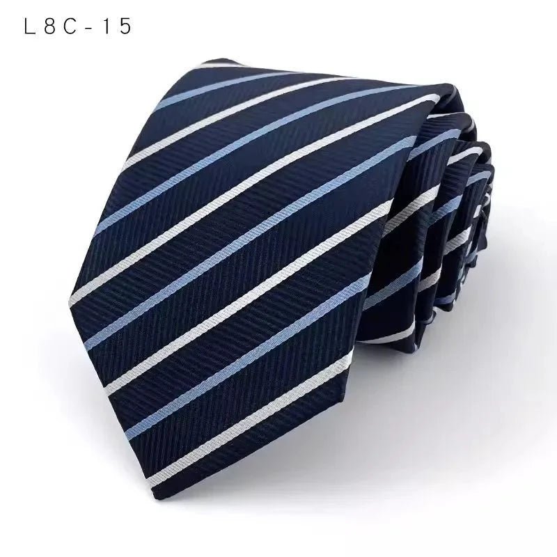 👔 New 8cm Luxury Striped Tie — Where Classic Meets Contemporary - Checkouts UK