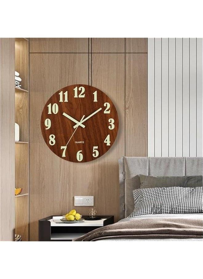 🕯️ Shine Through the Night – Discover the Charm of the 12-Inch Luminous Nordic Wall Clock - Checkouts UK