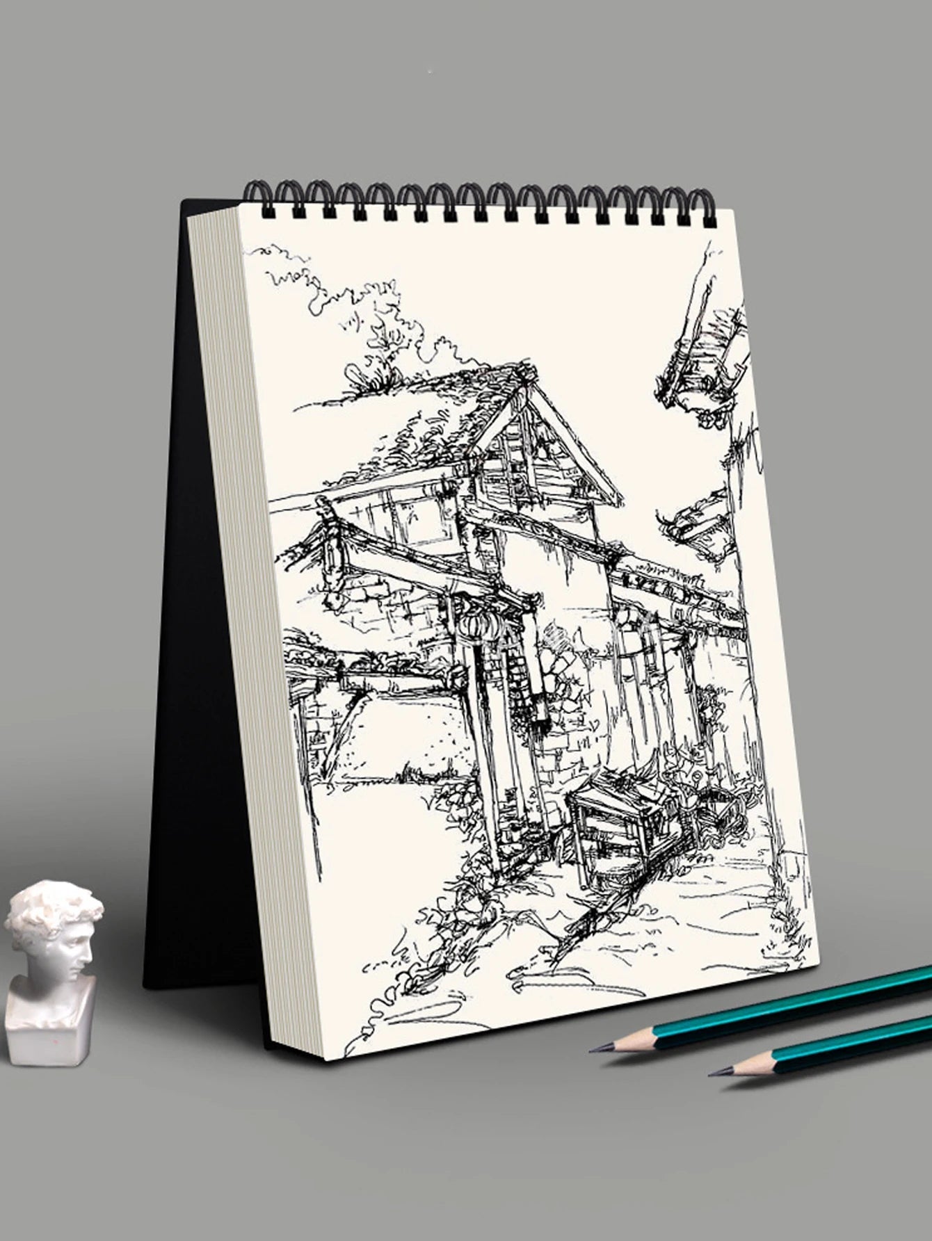 1 Pack 30 - Sheets ,Sketch Book, Top Spiral Bound Sketch Pad, Acid Free Art Sketchbook Artistic Drawing Painting Writing Paper For - Checkouts UK