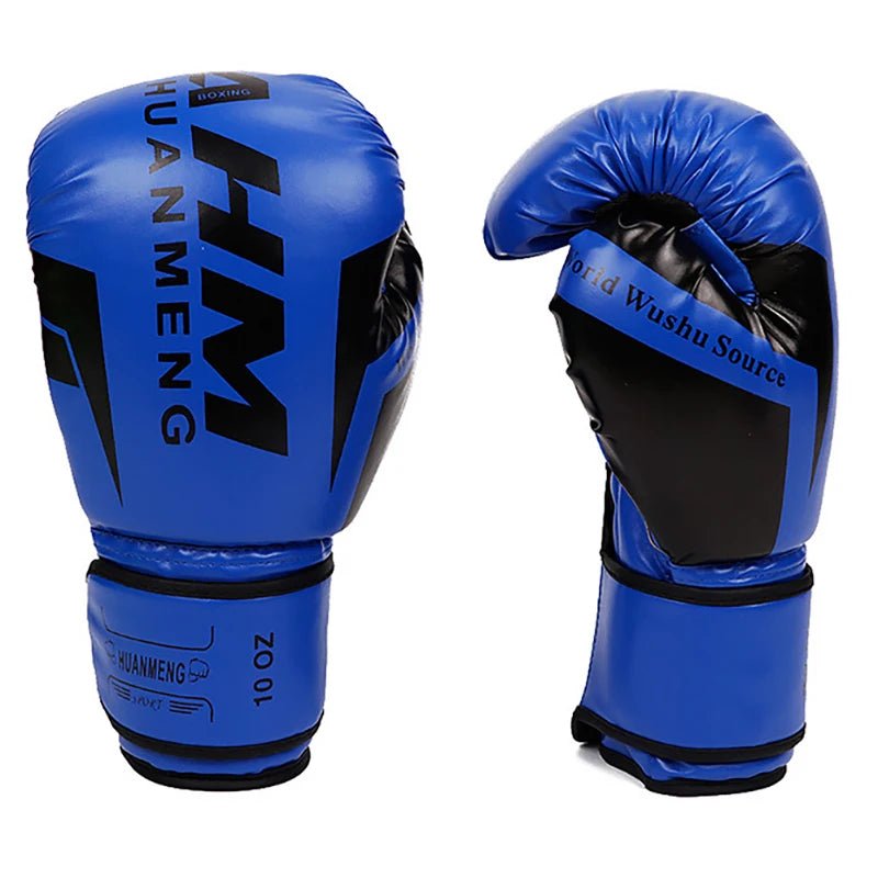 1 Pair Boxing Gloves Adults Women Men Boxing Sanda Gloves Unisex Boxing Training Exercise Leather Gloves Sports Protection Mitts - Checkouts UK