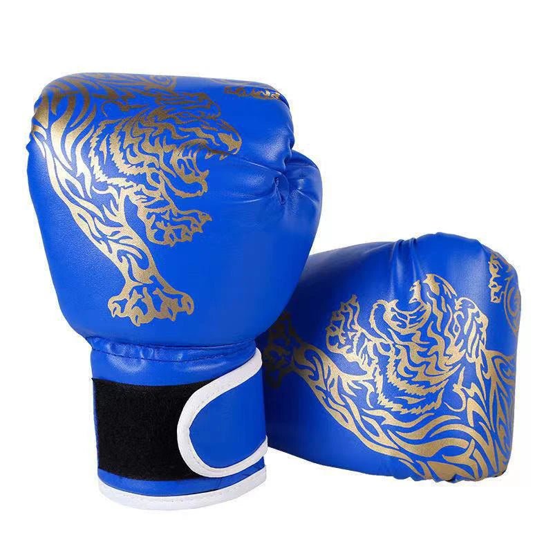 1 Pair Boxing Gloves Adults Women Men Boxing Sanda Gloves Unisex Boxing Training Exercise Leather Gloves Sports Protection Mitts - Checkouts UK