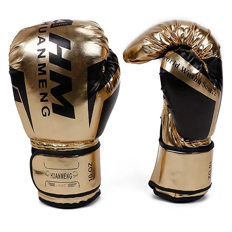 1 Pair Boxing Gloves Adults Women Men Boxing Sanda Gloves Unisex Boxing Training Exercise Leather Gloves Sports Protection Mitts - Checkouts UK