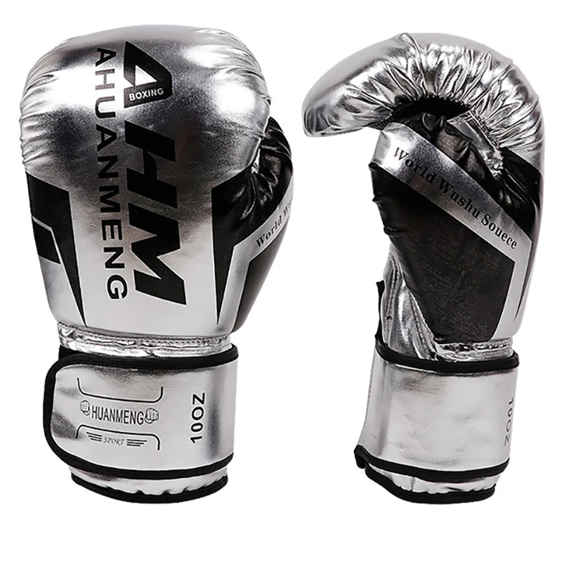 1 Pair Boxing Gloves Adults Women Men Boxing Sanda Gloves Unisex Boxing Training Exercise Leather Gloves Sports Protection Mitts - Checkouts UK
