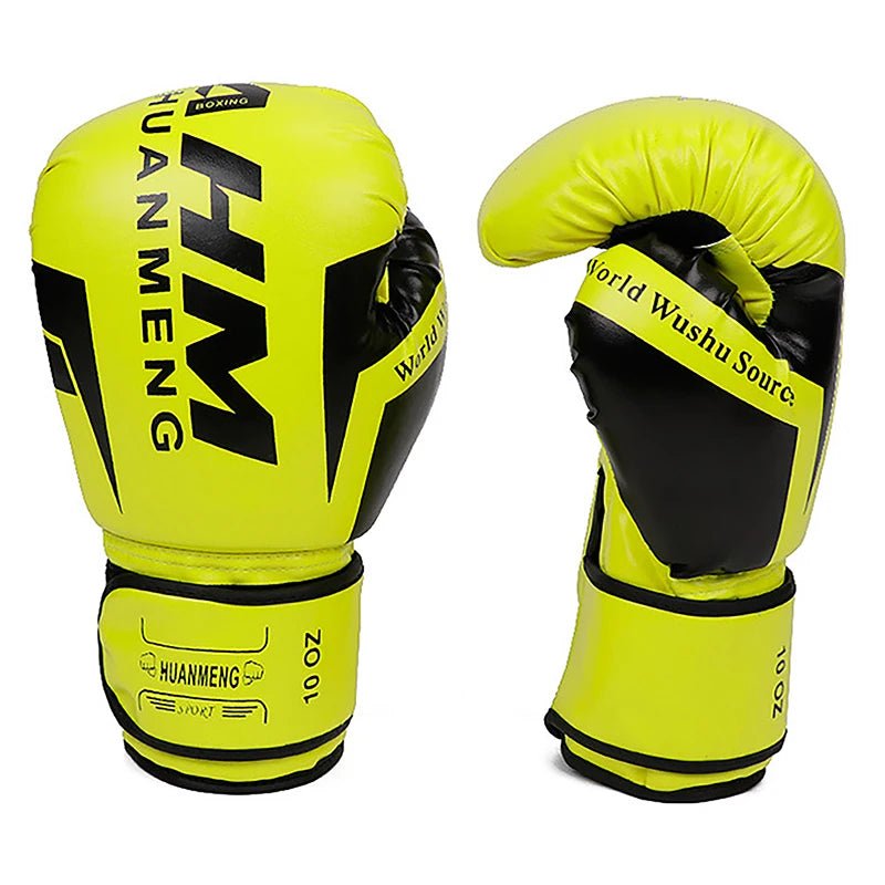1 Pair Boxing Gloves Adults Women Men Boxing Sanda Gloves Unisex Boxing Training Exercise Leather Gloves Sports Protection Mitts - Checkouts UK