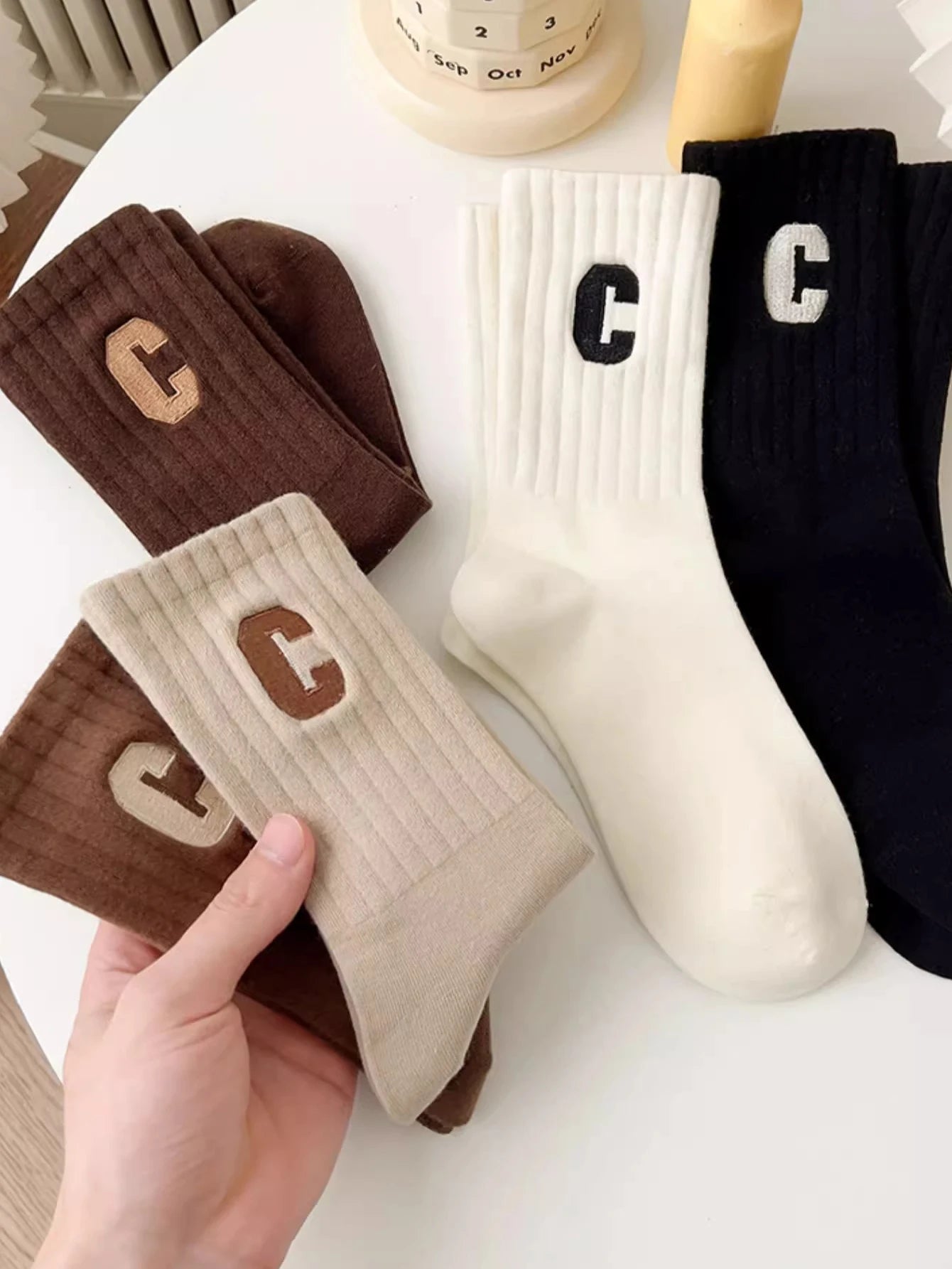 10 Pairs Women Cartoon Patterned Socks Trendy And Fashionable Versatile Socks Lightweight Breathable Comfortable Casual Socks - Checkouts UK
