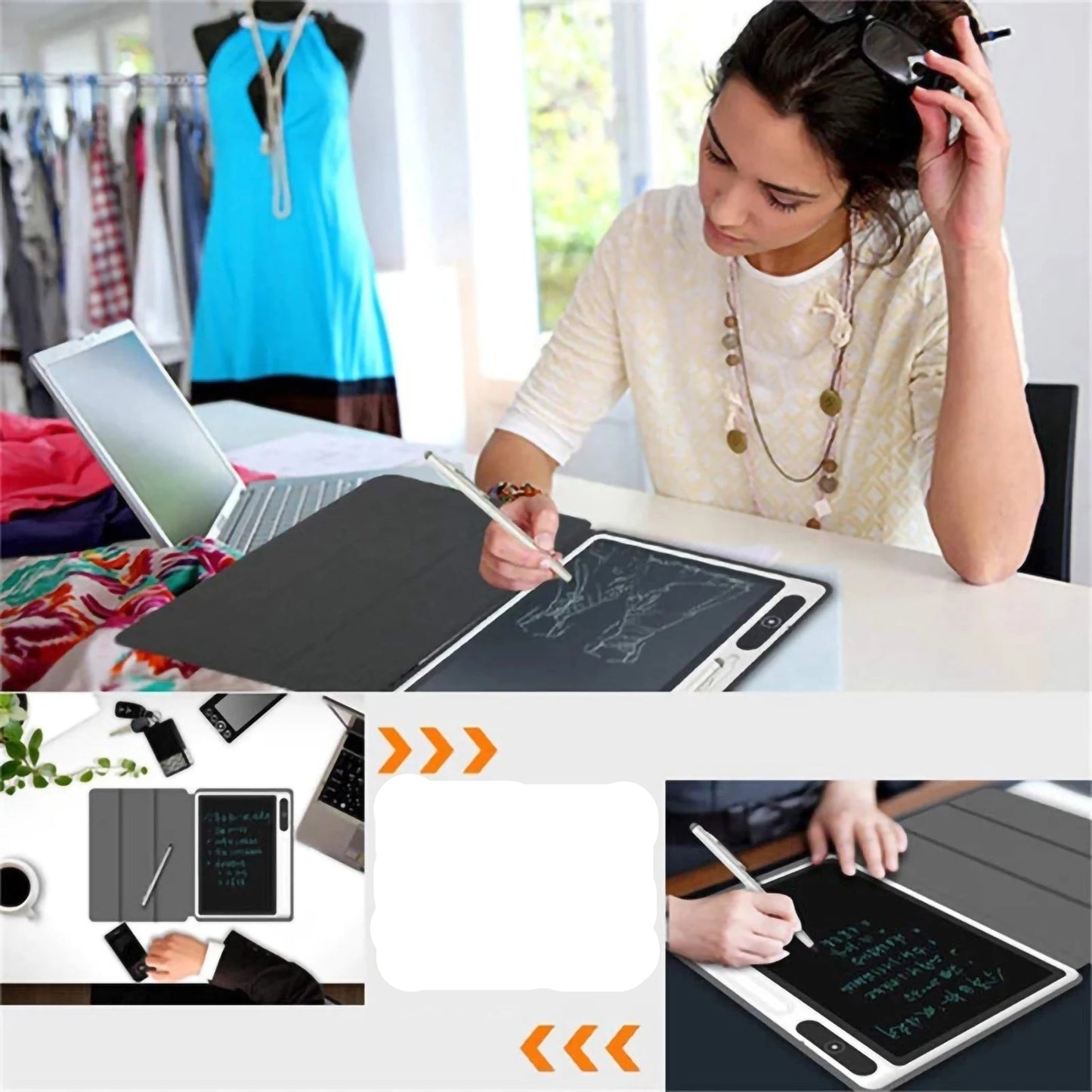 10.1 Inch LCD Writing Tablet Handwriting Pads Portable Electronic Tablet Board ultra - thin Board Digital Drawing Tablet - Checkouts UK