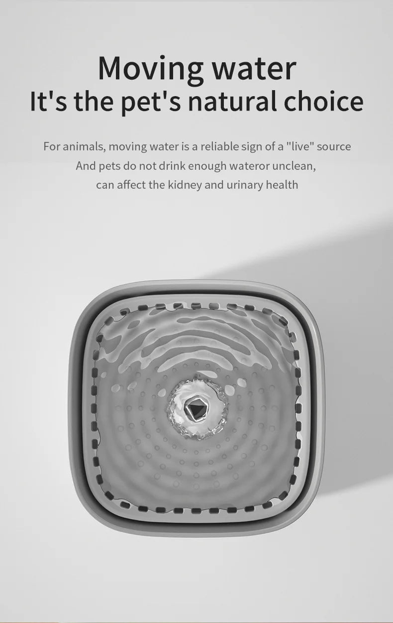 101oz/3L Pet Water Fountain Automatic Induction Circulating Filtering Cat Water Drinker USB Electric Mute Cats Water Dispenser - Furbury