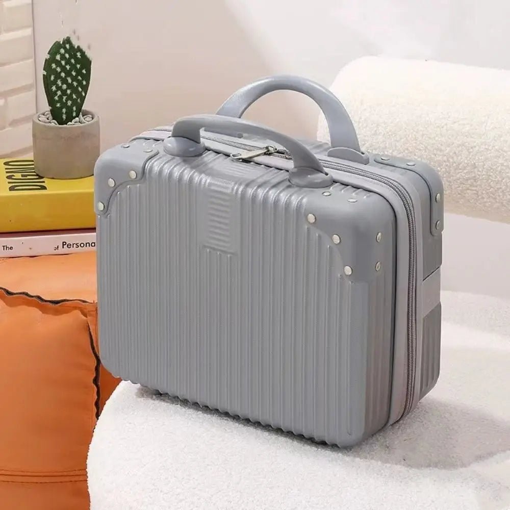 14 inch Mini Travel Suitcase Cosmetic Box Hand Luggage Organizer Makeup Case Small Password Box Boarding Case - Checkouts UK