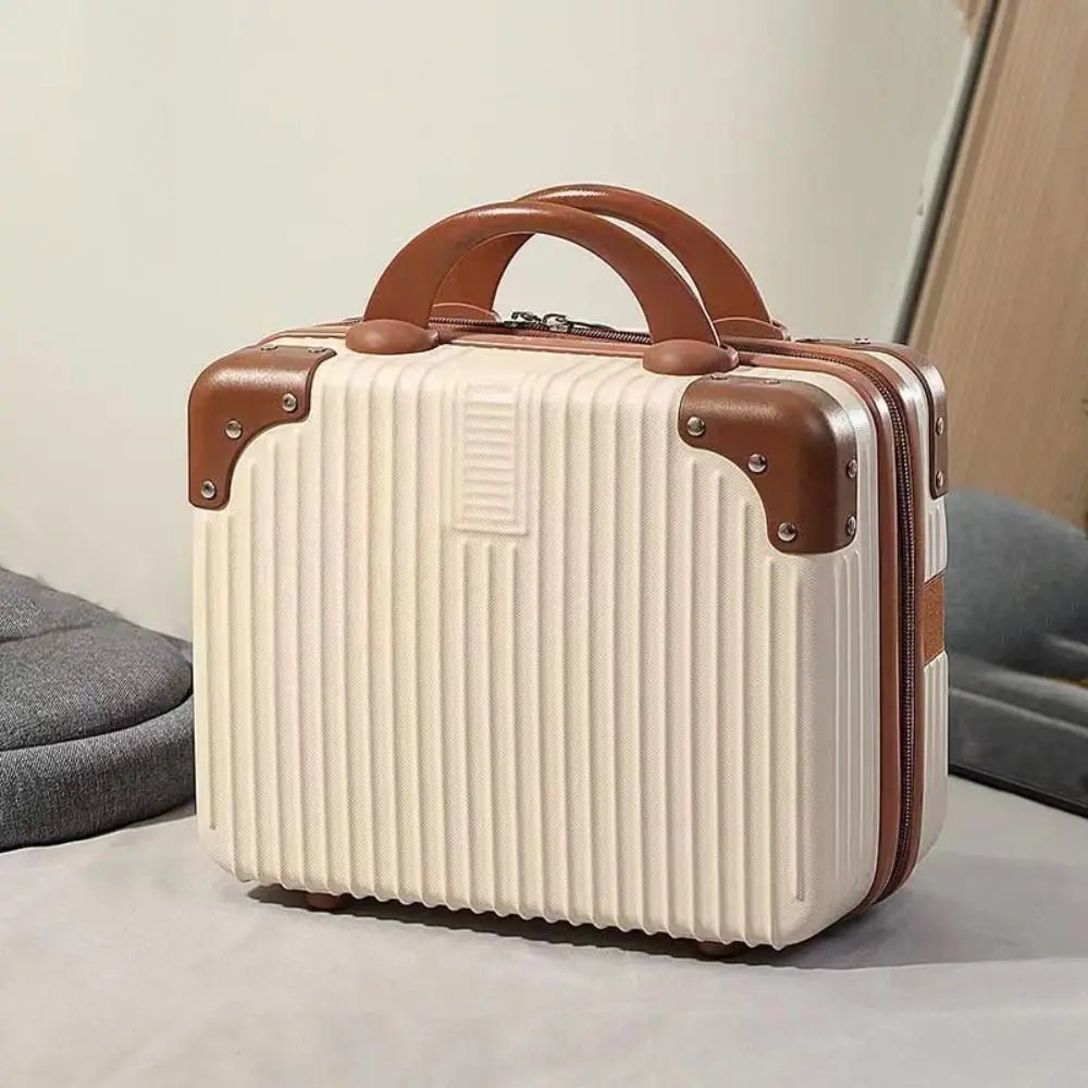 14 inch Mini Travel Suitcase Cosmetic Box Hand Luggage Organizer Makeup Case Small Password Box Boarding Case - Checkouts UK