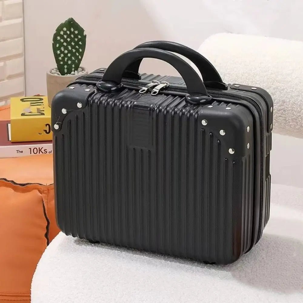 14 inch Mini Travel Suitcase Cosmetic Box Hand Luggage Organizer Makeup Case Small Password Box Boarding Case - Checkouts UK