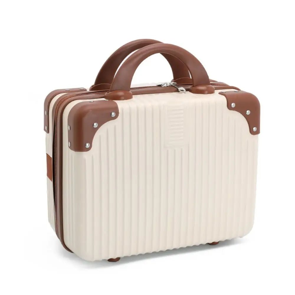 14 inch Mini Travel Suitcase Cosmetic Box Hand Luggage Organizer Makeup Case Small Password Box Boarding Case - Checkouts UK