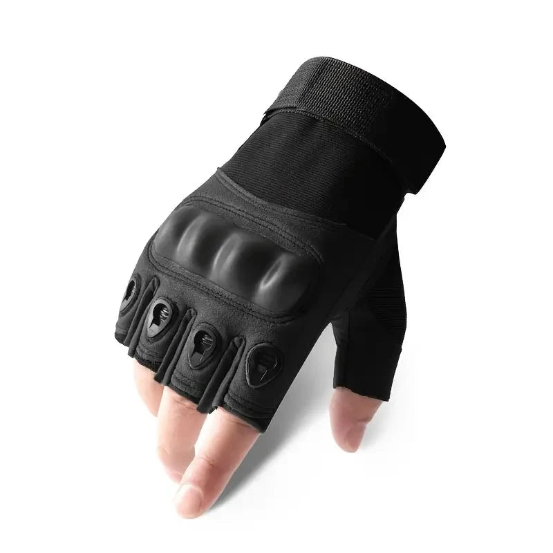 1Pair Tactical Fingerless Gloves for Men - Ideal for Outdoor Sports, Shooting, Hunting, Airsoft, and Cycling - Checkouts UK