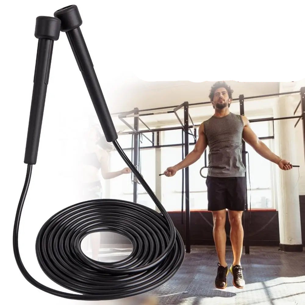 1PC 2.8M Speed Jump Rope Professional Children Adult Gym PVC Jumping Rope Adjustable Fitness Equipment Muscle Boxing Training - Checkouts UK