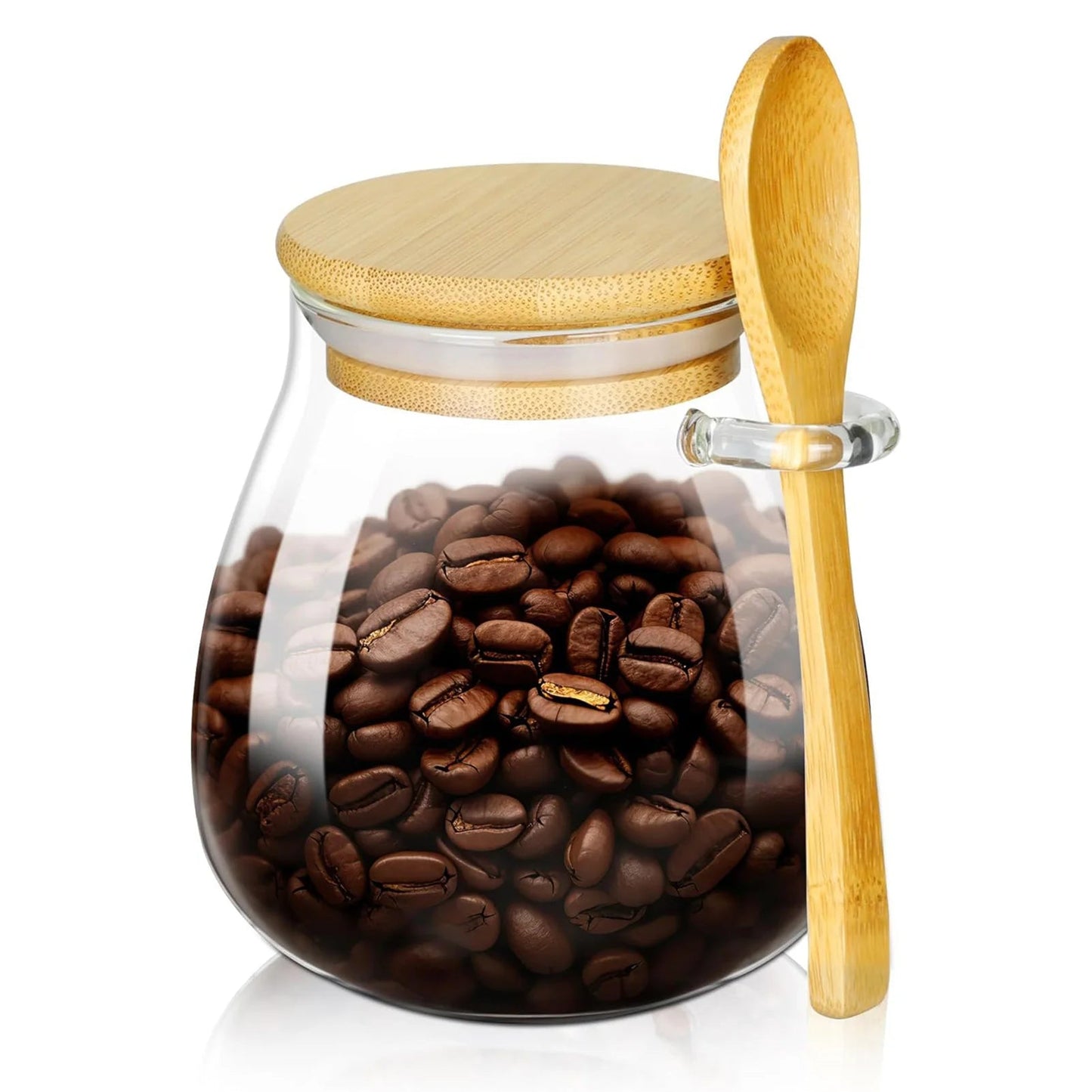 1pc Airtight Food Containers Kitchen Storage Pots Glass Jar with Lid Sealed Canister Sugar Tea Cans Hermetic Kitchen Coffee Jars - Checkouts UK