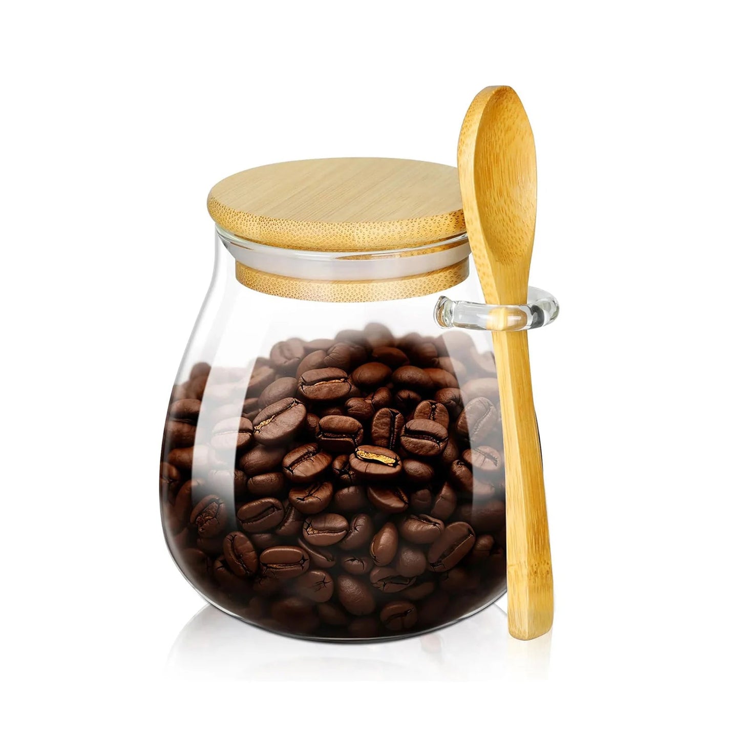 1pc Airtight Food Containers Kitchen Storage Pots Glass Jar with Lid Sealed Canister Sugar Tea Cans Hermetic Kitchen Coffee Jars - Checkouts UK