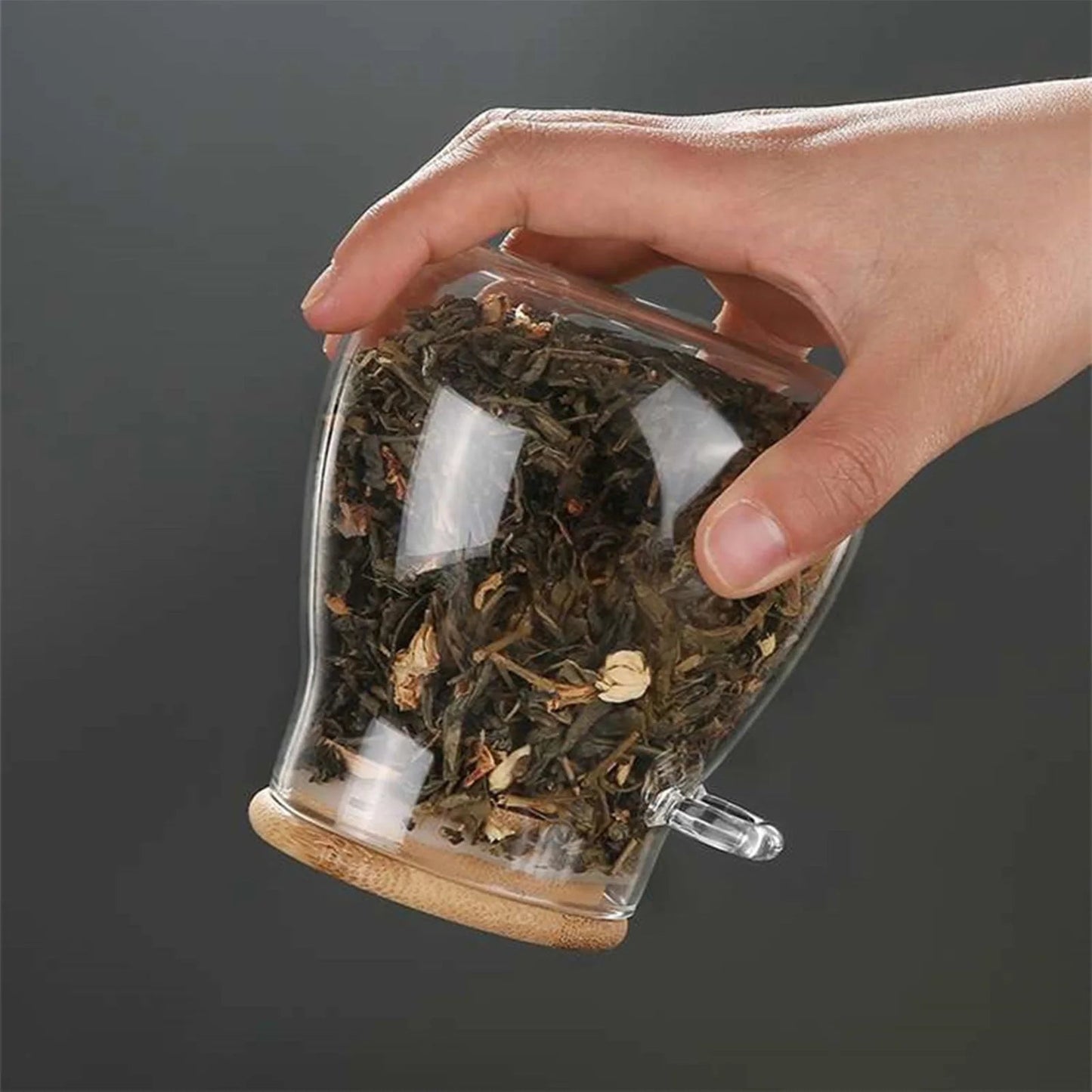 1pc Airtight Food Containers Kitchen Storage Pots Glass Jar with Lid Sealed Canister Sugar Tea Cans Hermetic Kitchen Coffee Jars - Checkouts UK