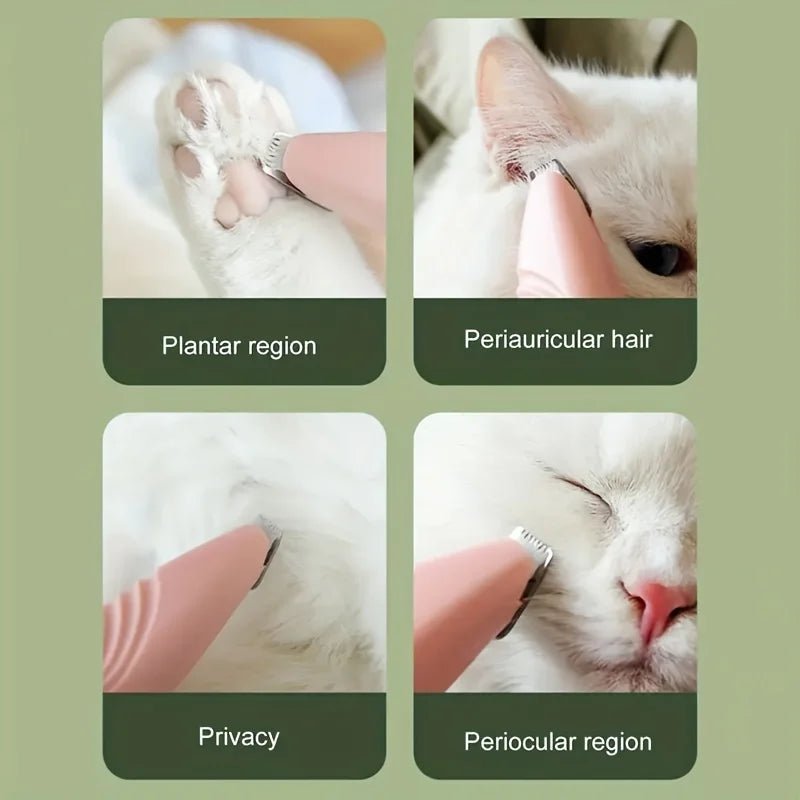 1pc Electric Pet Clippers Cats Dog Foot Hair Trimmer USB Charging Pet Paw Hair Clipper Shaver Grooming Machine Pets Products - Checkouts UK