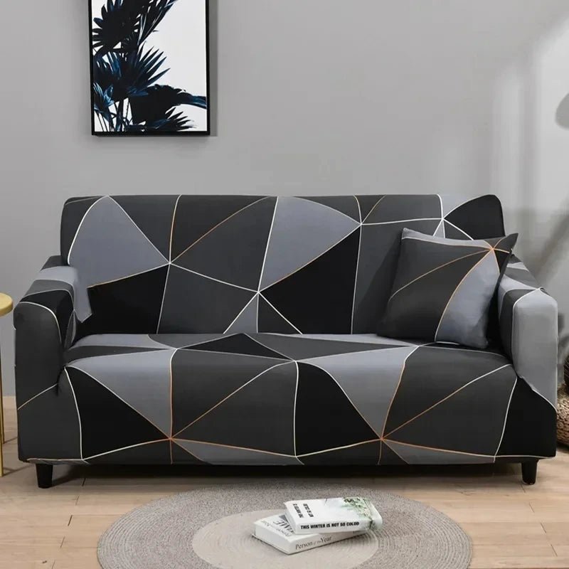 1pc Flower Printed Elastic Sofa Cover Antidirty Spandex Sofa Cover Furniture Protector for Bedroom Office Living Room Home Decor - Checkouts UK