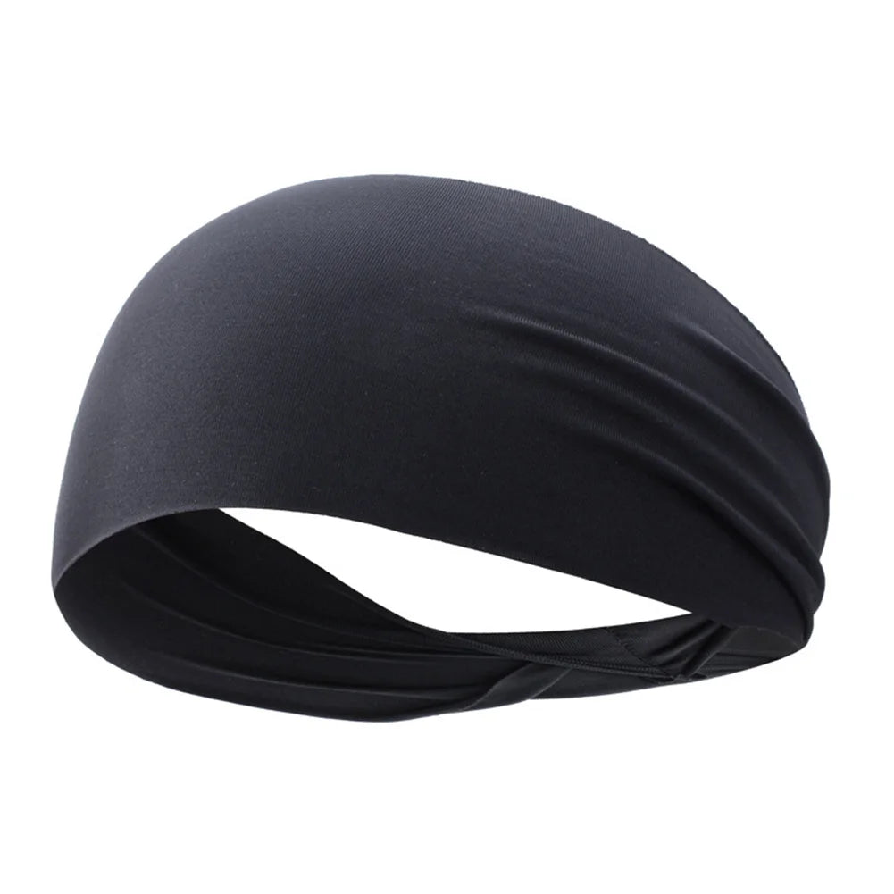 1PC Sports Headband Running Fitness Sweatband Quick - Dry Elastic Absorbent Men Women Cycling Jog Tennis Yoga Gym Hair Bandage - Checkouts UK