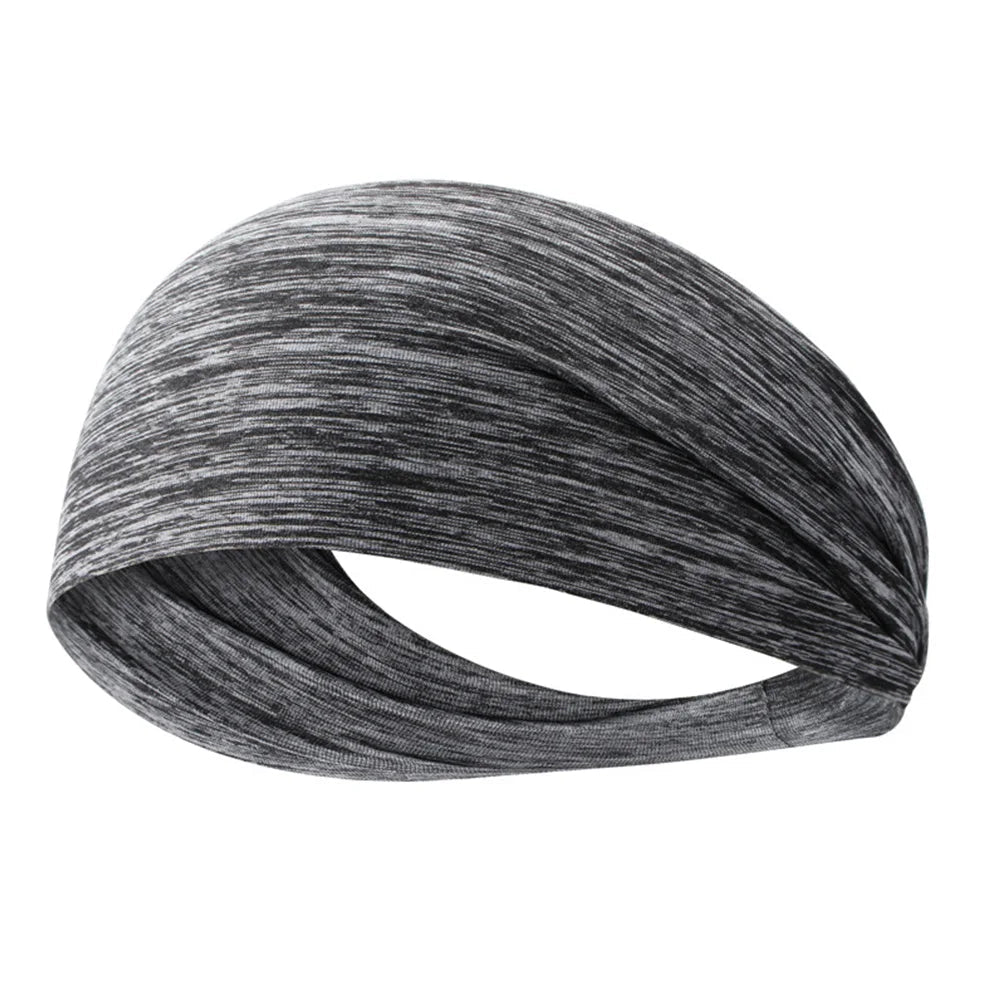 1PC Sports Headband Running Fitness Sweatband Quick - Dry Elastic Absorbent Men Women Cycling Jog Tennis Yoga Gym Hair Bandage - Checkouts UK