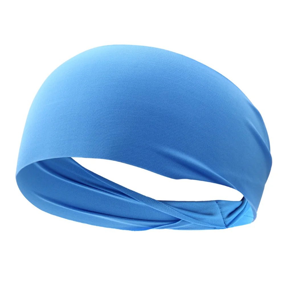 1PC Sports Headband Running Fitness Sweatband Quick - Dry Elastic Absorbent Men Women Cycling Jog Tennis Yoga Gym Hair Bandage - Checkouts UK