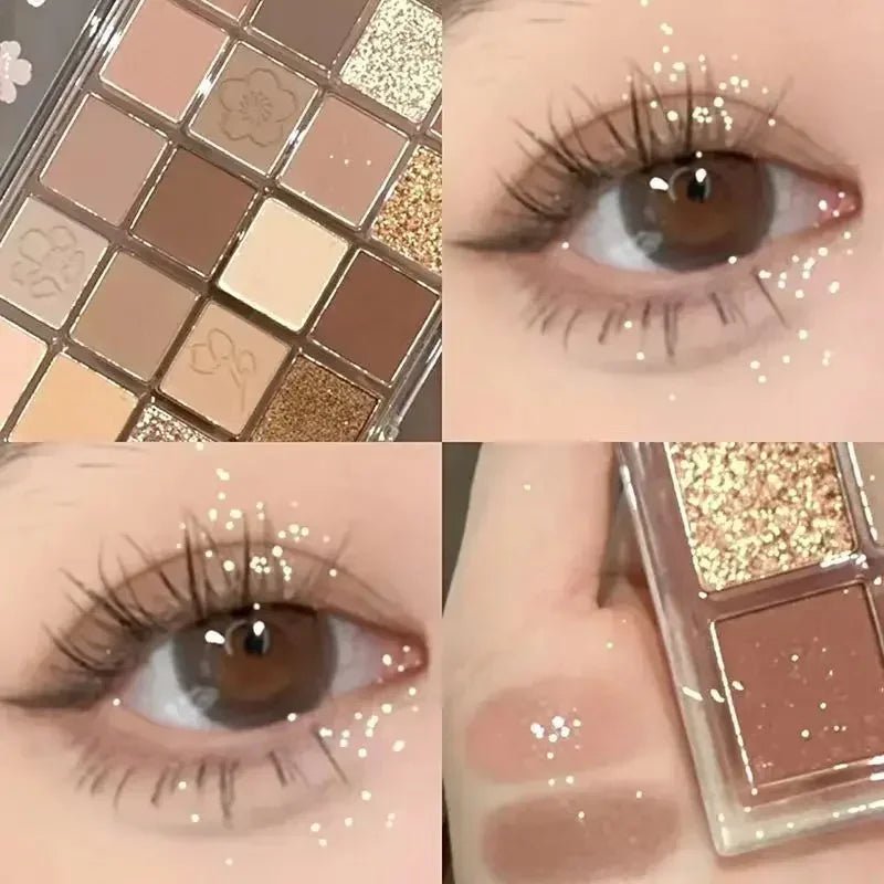 20 Color Eyeshadow Palette Pearly Glitter Eyeshadows Shiny Eye Shadow Pallet Makeup Pigmentos Para Ojos Cosmetic Earth Color - Checkouts UK