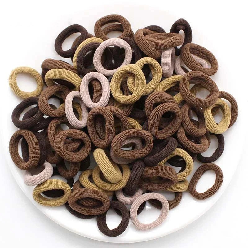 200PCS Women Girls Colorful Nylon Elastic Hair Bands Ponytail Hold Small Hair Tie Rubber Bands Scrunchie Hair Accessories - Checkouts UK