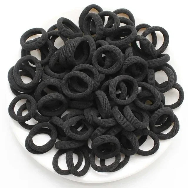 200PCS Women Girls Colorful Nylon Elastic Hair Bands Ponytail Hold Small Hair Tie Rubber Bands Scrunchie Hair Accessories - Checkouts UK