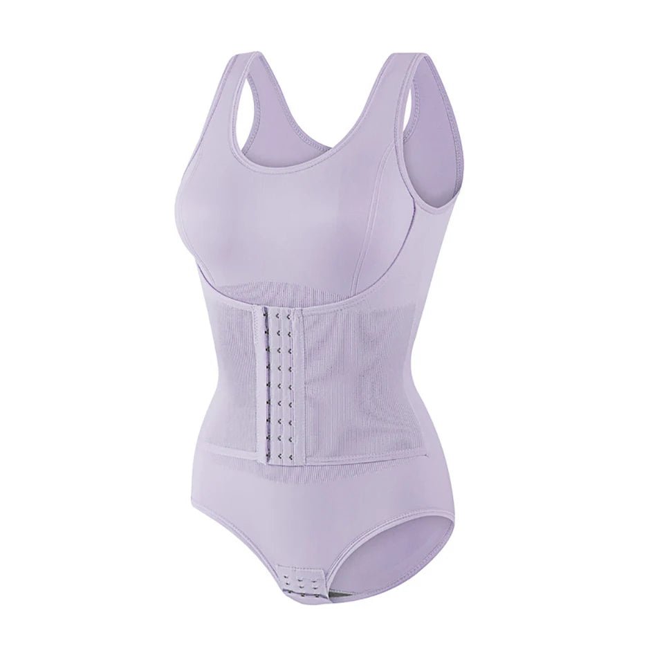 2025 New Bodysuit Shapewear With Zipper Belt Women Tummy Control Fajas Body Shaper Waist Trainer Slimming Cincher Corset Tops - Checkouts UK