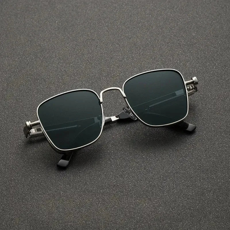 2025 Polarized Sunglasses Men High End Handsome Driving Special Anti UV High Quality Metal Punk Fashion Trends Sunglasses - Checkouts UK