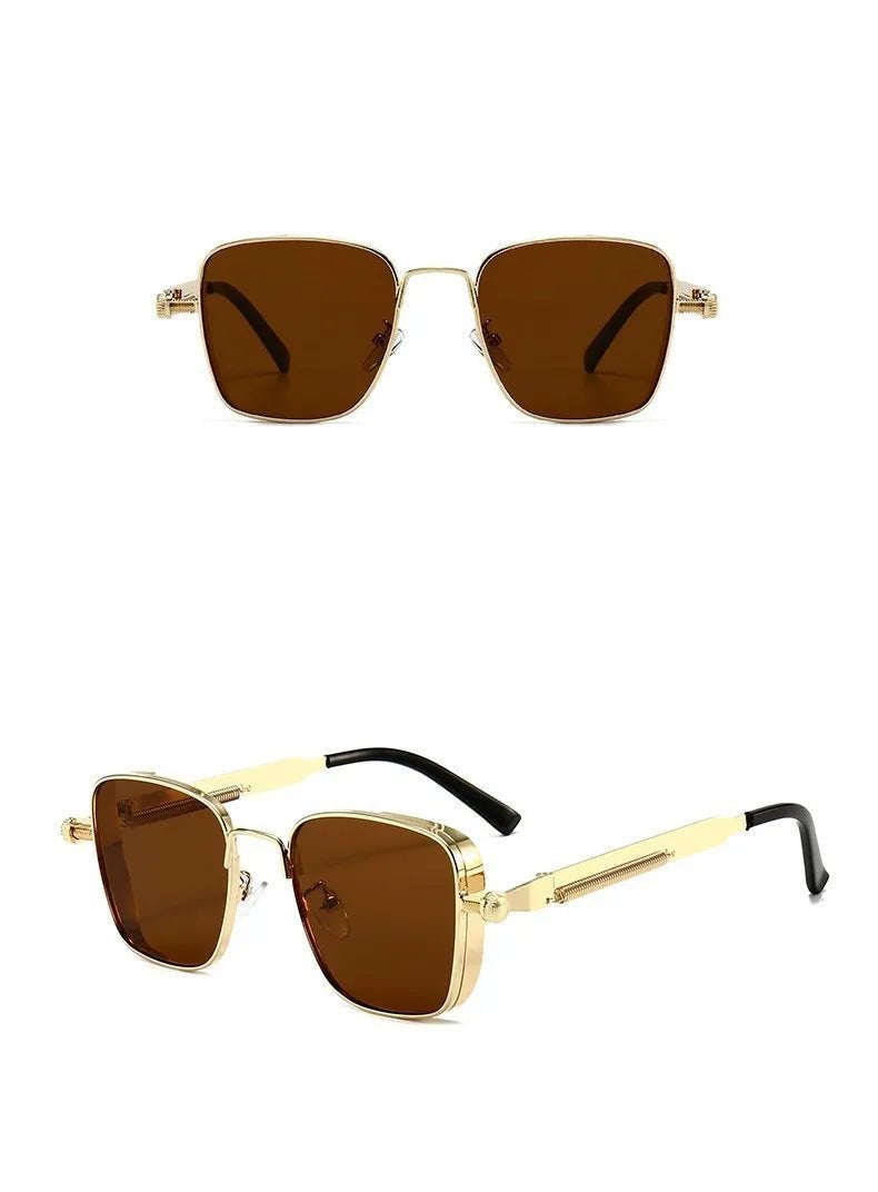 2025 Polarized Sunglasses Men High End Handsome Driving Special Anti UV High Quality Metal Punk Fashion Trends Sunglasses - Checkouts UK