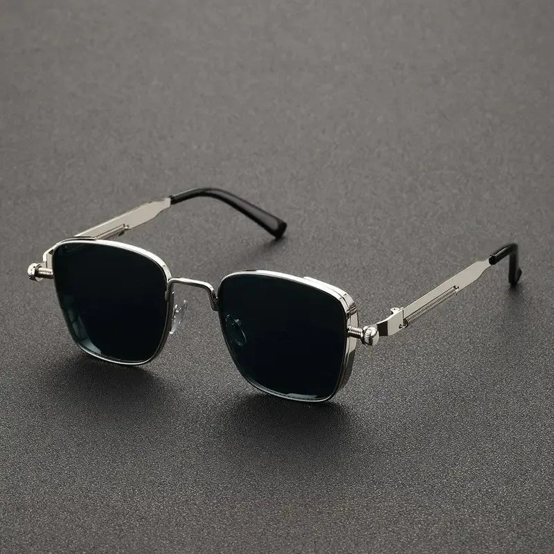 2025 Polarized Sunglasses Men High End Handsome Driving Special Anti UV High Quality Metal Punk Fashion Trends Sunglasses - Checkouts UK