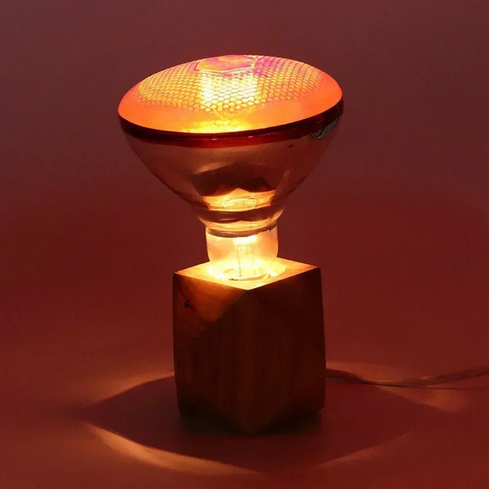 220V Poultry Heating Bulb 100/150/200/250/275W Infrared Lamp Insulation Heating for Reptiles Plants Amphibians Pets Livestock - Furbury
