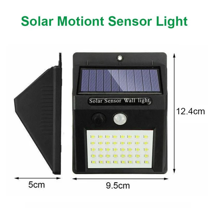 30 LED Solar Light PIR Motion Sensor Wall Light Outdoor Solar Lamp Waterproof Solar Powered Sunlight Street Lamp Garden Decor - Checkouts UK