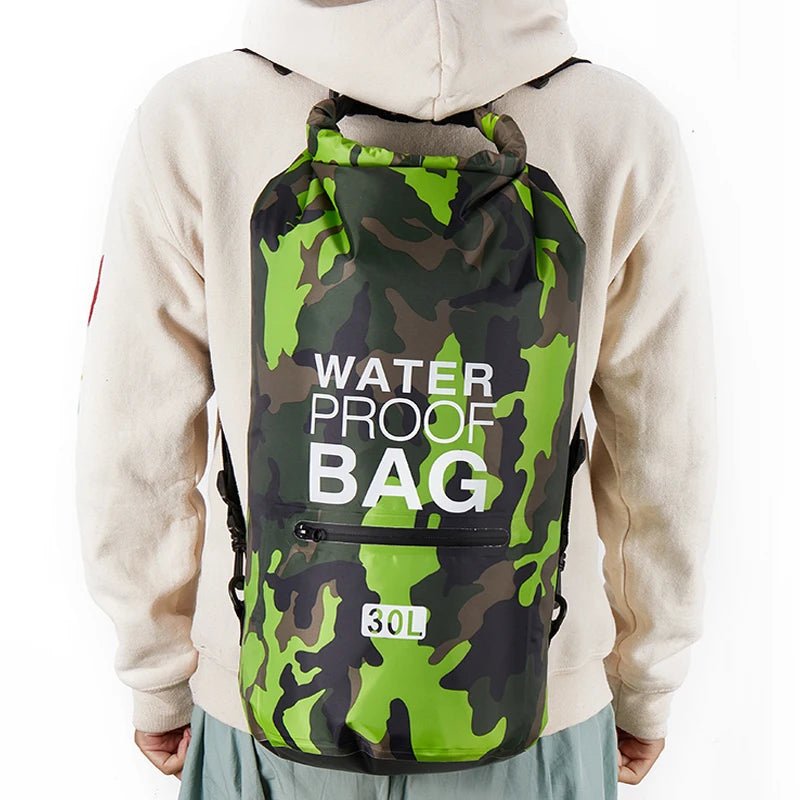 30L 15L Waterproof Dry Bags With Wet Separation Pocket Backpack For Kayaking Boating Swimming Outdoor Sports Bag XAZ9 - Checkouts UK