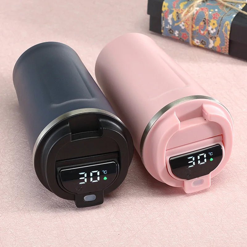 380/510ml Thermos Coffee Mug Stainless Steel Coffee Cup Temperature Display Vacuum Flask Thermal Tumbler Insulated Water Bottle - Checkouts UK