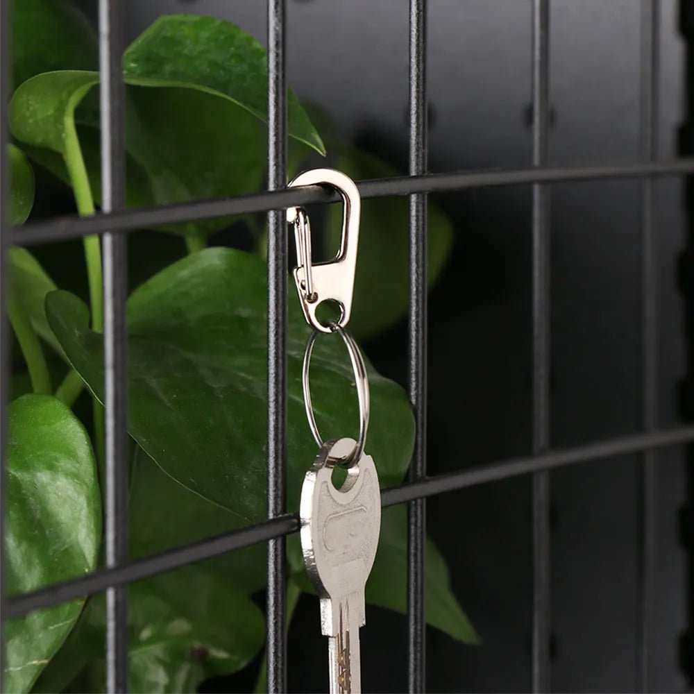 4/10Pcs Carabiner D - Ring Key Chain Spring Clips Mini Aluminium Alloy Hang Buckle Survival EDC Gear Outdoor Camping Keyring Tool - Checkouts UK