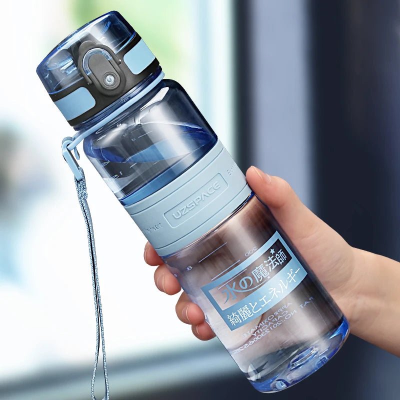 500/1000ml Sports Water Bottles BPA Free Portable Leakproof Shaker Outdoor Tour Gym Drink Bottle Eco - friendly Plastic Coffee Cup - Checkouts UK