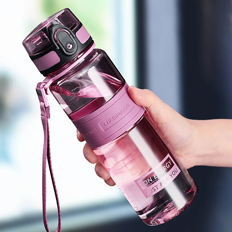 500/1000ml Sports Water Bottles BPA Free Portable Leakproof Shaker Outdoor Tour Gym Drink Bottle Eco - friendly Plastic Coffee Cup - Checkouts UK