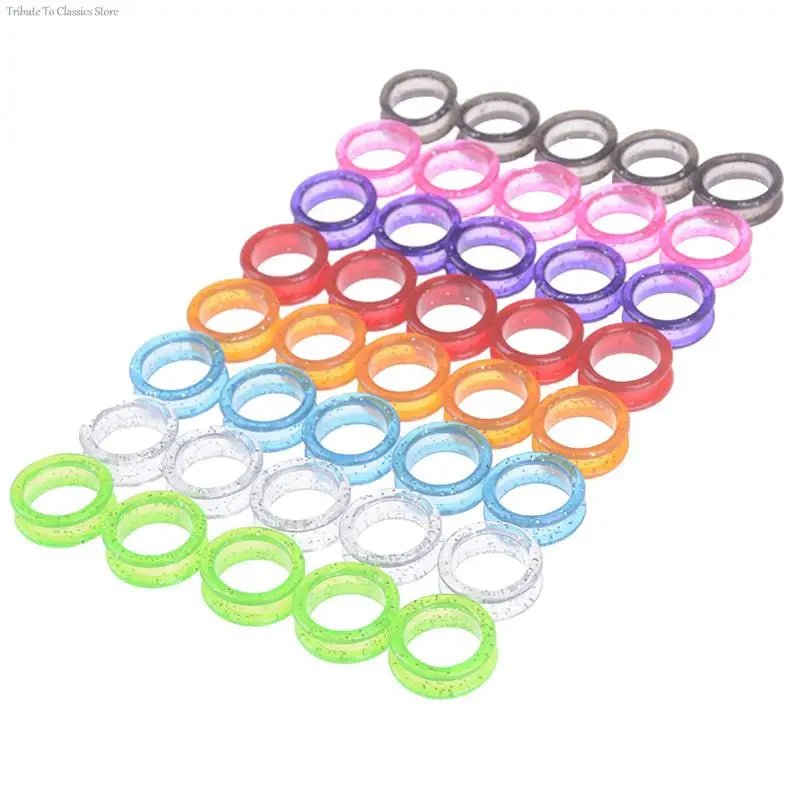 5X Professional Pet Grooming Scissors Protector Cutting Curved Thinning Shears Silicone Finger Rings for Cat Dog Hair Scissors - Furbury
