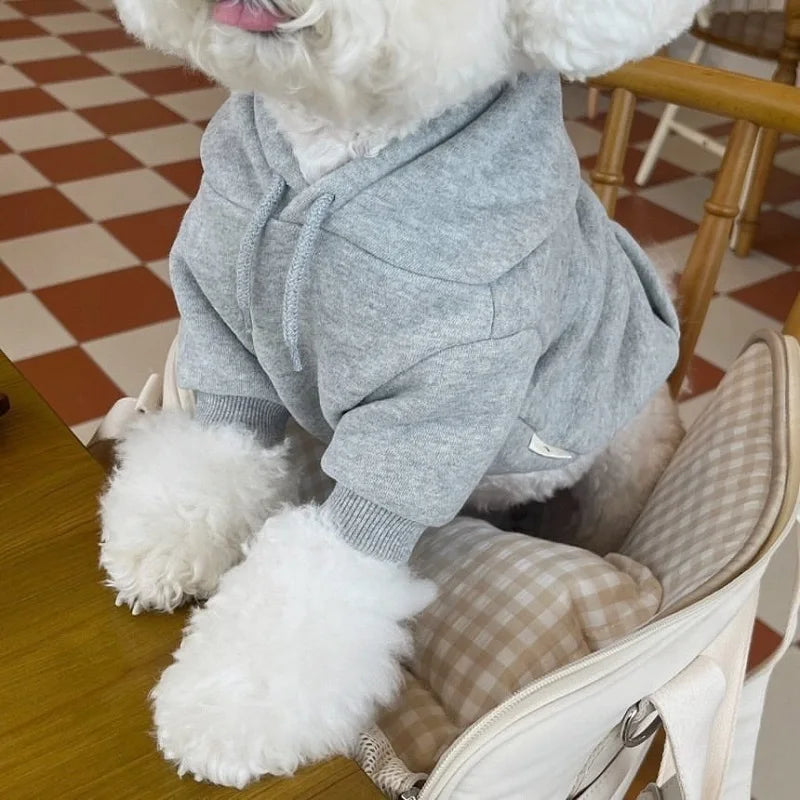Autumn Thin Dog Hoodies Puppy Sweatshirt Chihuahua French Bulldog Clothing Solid Dog Costume Pet Dog Clothes for Dogs and Cats