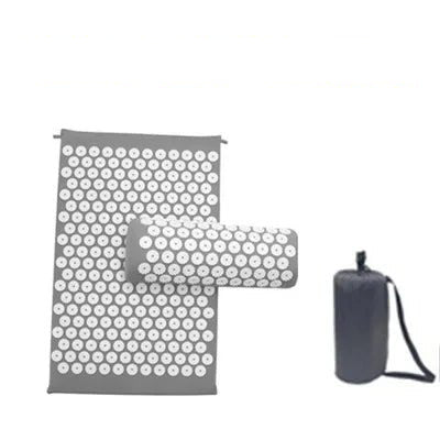 Acupressure Mat Sensi Massage Mat Pillow Set applicator for Neck Foot Yoga Mat with Needle Back Cushion - Checkouts UK