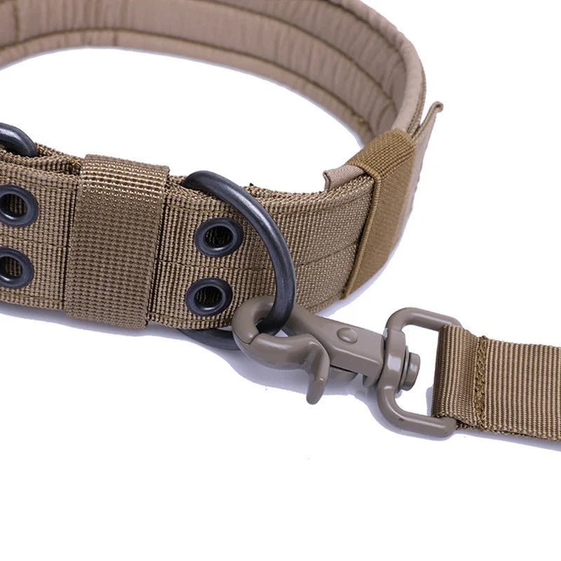 Adjustable Dog Collar Classic Reflective Training Military Dog Collar Nylon Heavy Duty Tactical Dog Collar German Shepherd - Checkouts UK