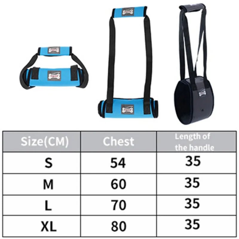 Adjustable Dog Lift Sling Harness For Back Legs Pet Support Sling Help Weak Legs Stand Up Pet Dogs Aid Assist Tool For Old Dogs - Checkouts UK