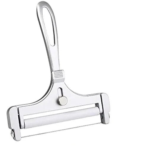 Aluminum Alloy Cheese Slicer with Wire Adjustable Thickness Cheese Butter Cutter for Soft and Semi - Hard Cheeses Kitchen Gadgets - Checkouts UK