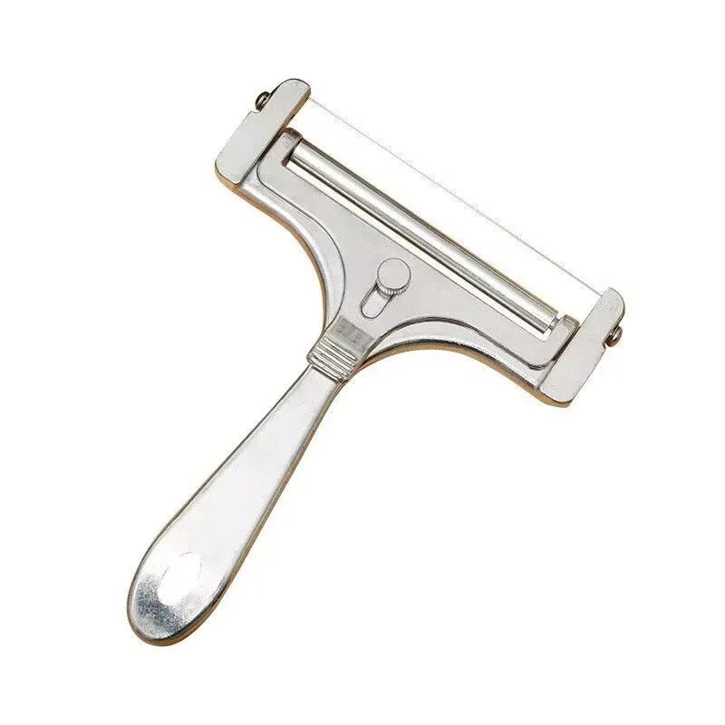 Aluminum Alloy Cheese Slicer with Wire Adjustable Thickness Cheese Butter Cutter for Soft and Semi - Hard Cheeses Kitchen Gadgets - Checkouts UK