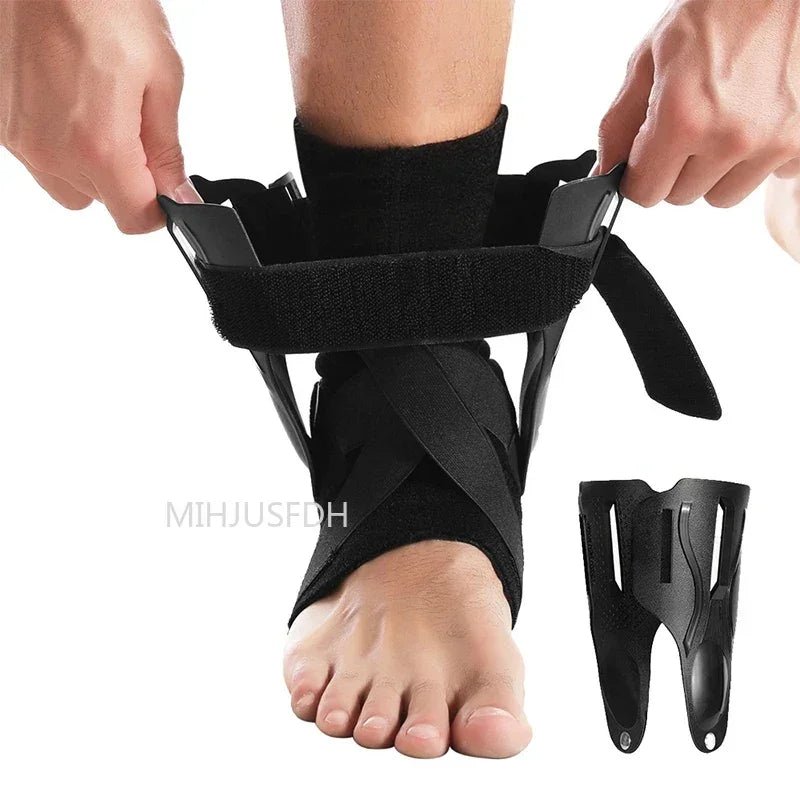Ankle Brace for Sprained Ankle Support with Side Stabilizers for Men Women Ankle Splint Stabilizer Recovery Tendonitis - Checkouts UK
