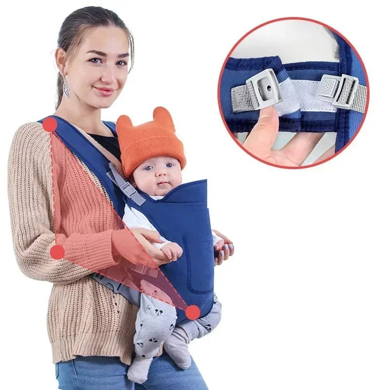 Baby Going Out Safety Sling Carrier Multifunctional Shoulder Baby Carrier Four Methods Front and Back Versatile for All Seasons - Checkouts UK
