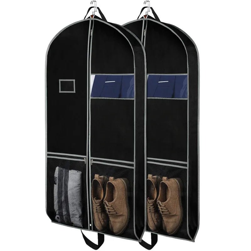Bag Suit Bags for Travel and Storage Gusseted Zipper Suit Cover Protector with Large Accessory Pockets and Carry Handles - Checkouts UK