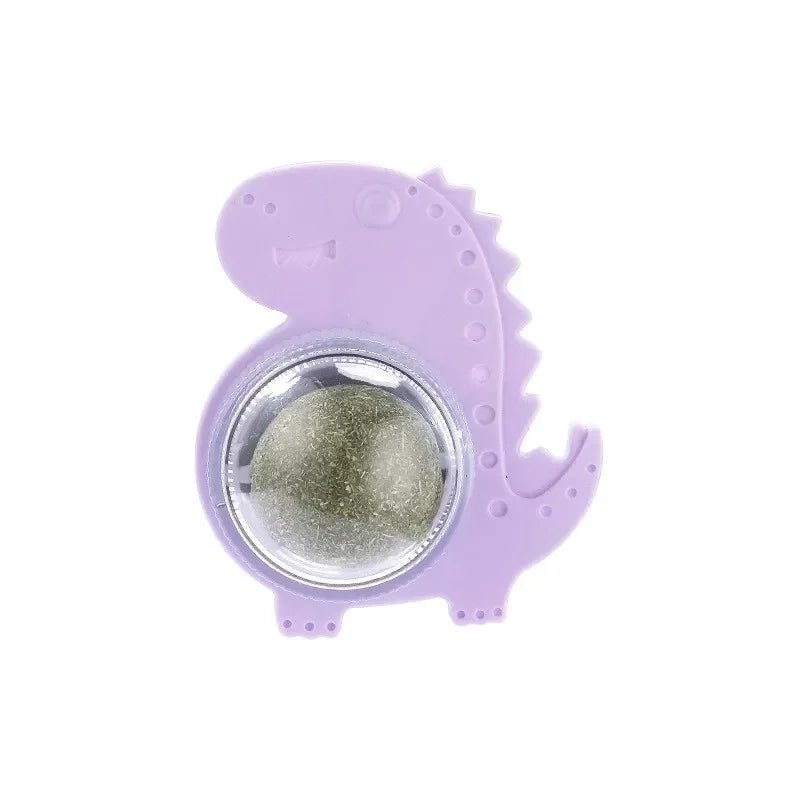Cats Toys Natural Catnip Cat Rotatable Licking Catnip Wall Ball Toy Freshen Breath Remove Hair Balls Cat Accessories Pet Supply - Furbury